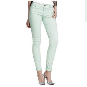 Express Mint Green Jeans Size 6